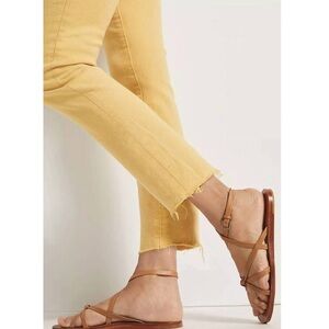 Paige - Cindy Crop Raw Hem Vintage Sunshine Yellow